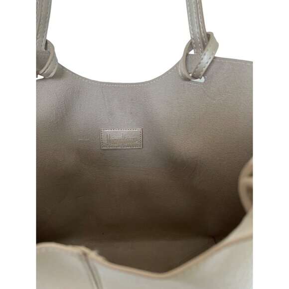 Neiman Marcus Metallic Vegan Leather Tote Bag - Picture 3 of 3